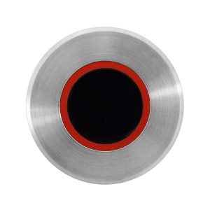 Wall mounted brushed stainless steel tap sensor – Red insert (Hot) - AC02-025
