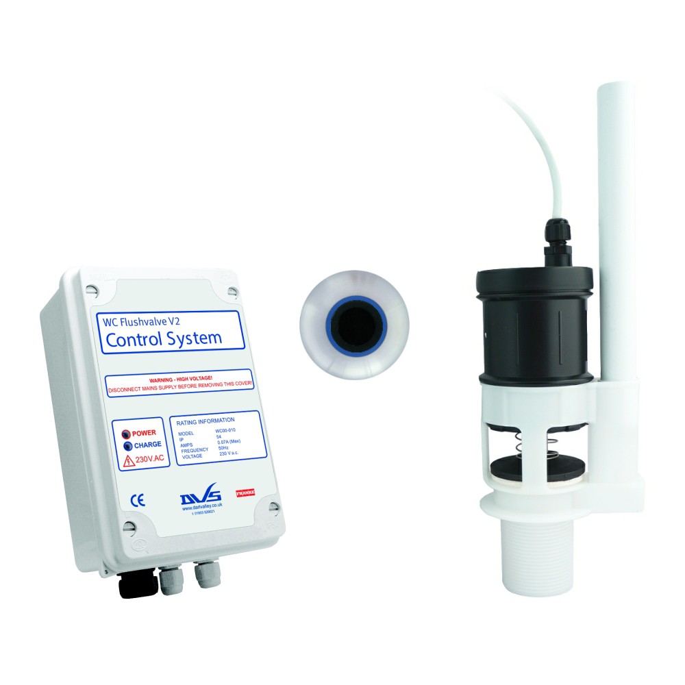 WC Flushvalve kit with inbuilt overflow and wave-on sensor