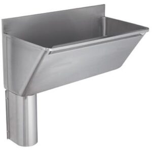 SUH surgeons scrub up trough with right or left hand outlet