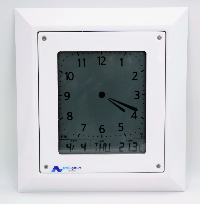 Reduced-Ligature Battery Operated Analogue Safe Clock - ALS ALSC02V2
