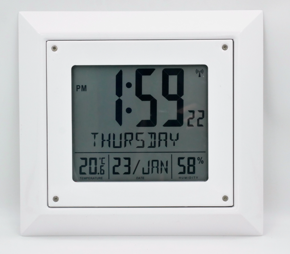 Reduced-Ligature Battery Operated Digital Safe Clock - ALS ALSC01V1